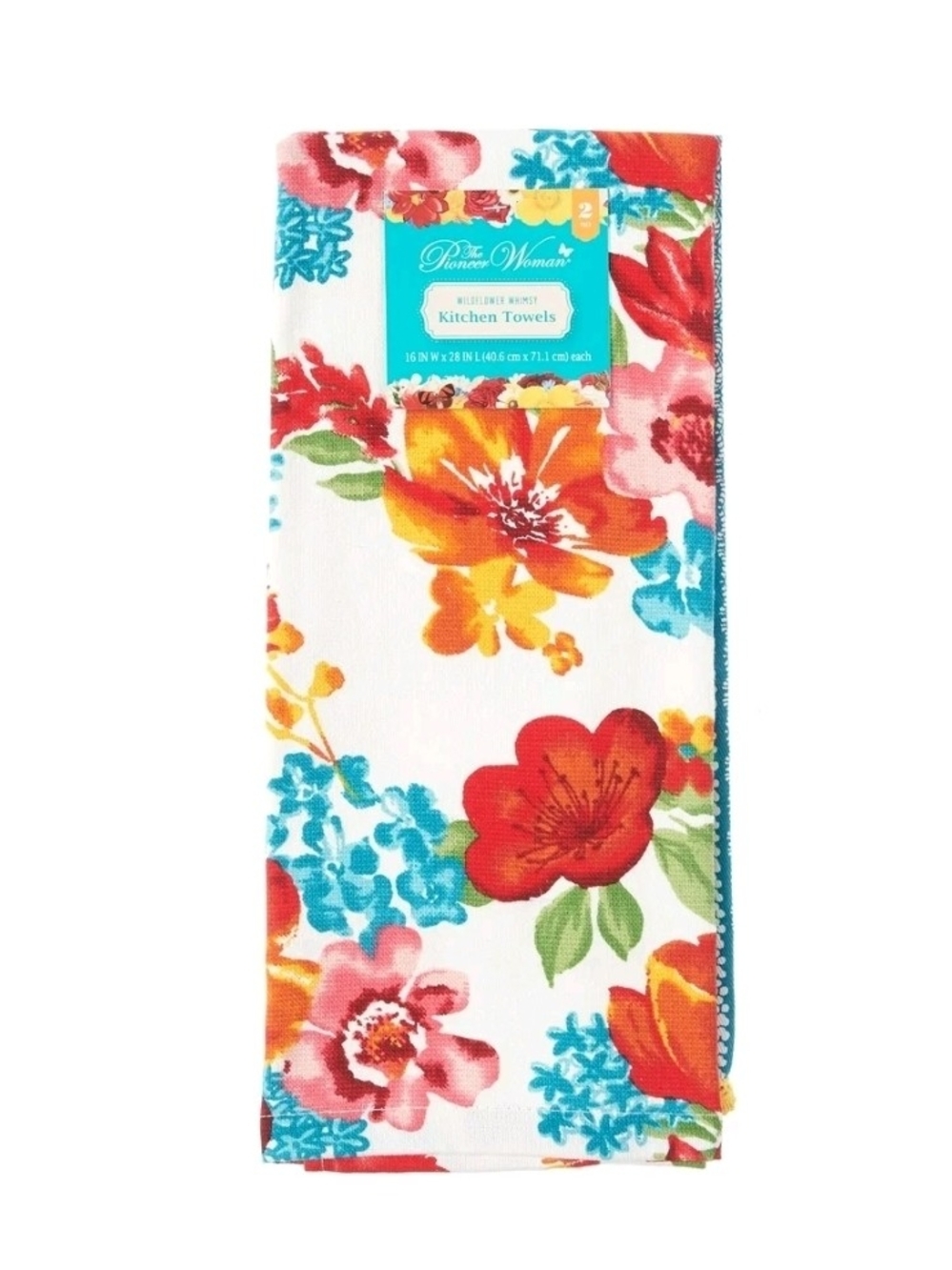 The Pioneer Woman Wildflower Whimsy Kitchen Towel Game, Multicolor, 16"An x 28"L